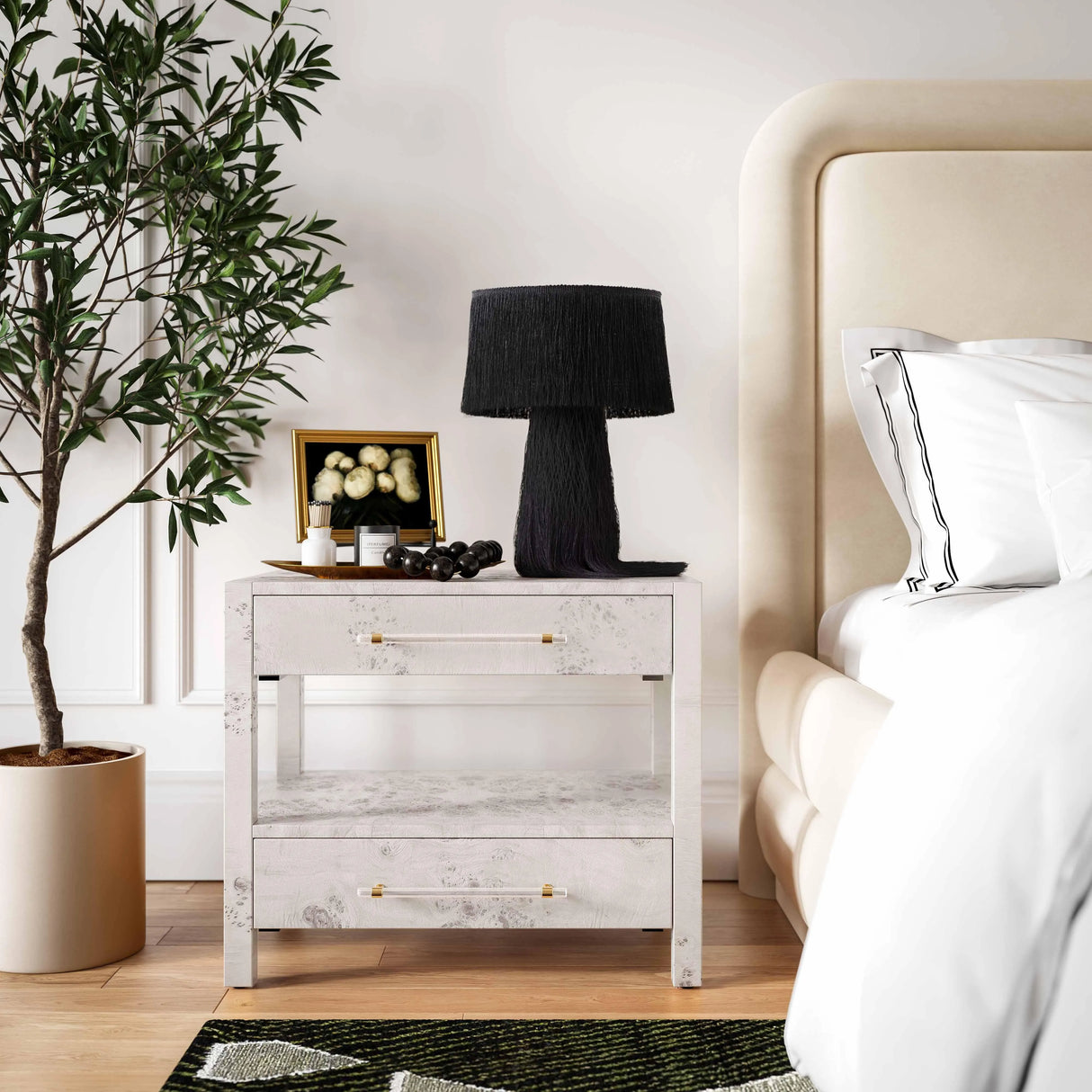 Brandyss Burl Nightstand by TOV Furniture at Eve Furniture