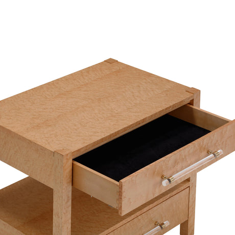 Brandyss Burl Nightstand by TOV Furniture at Eve Furniture