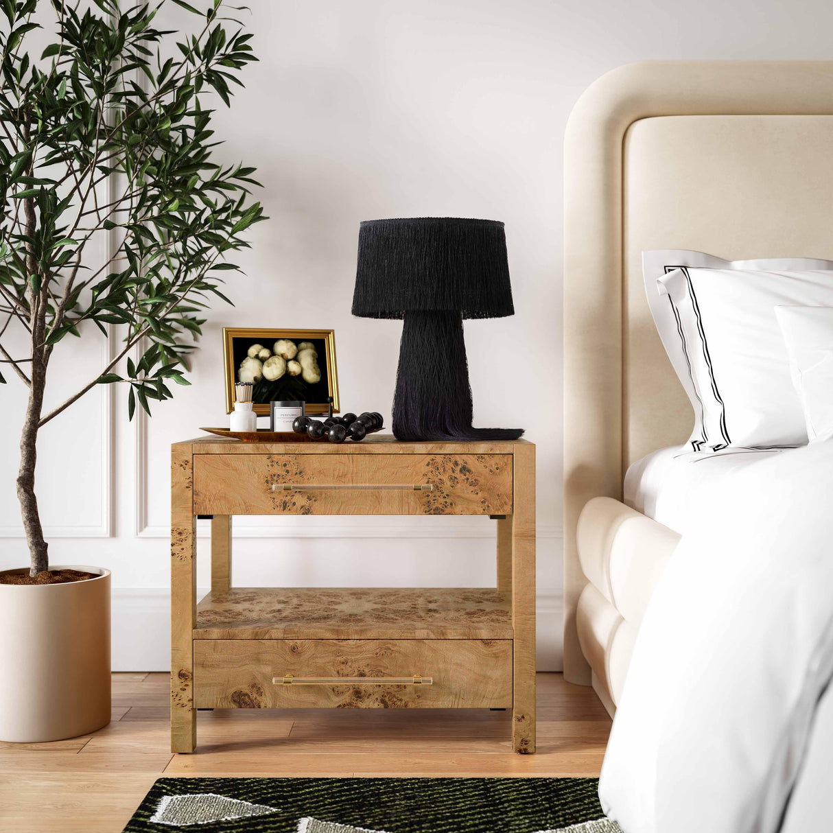 Brandyss Burl Nightstand by TOV Furniture at Eve Furniture