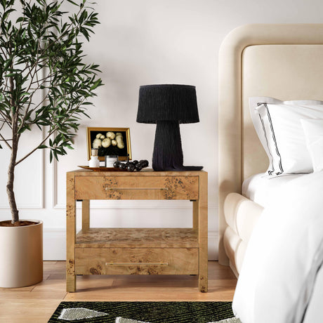 Brandyss Burl Nightstand by TOV Furniture at Eve Furniture