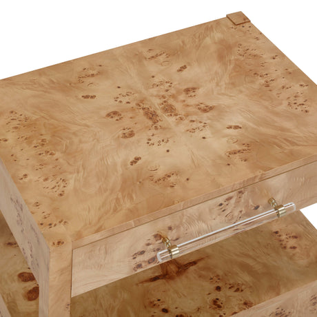 Brandyss Burl Nightstand by TOV Furniture at Eve Furniture