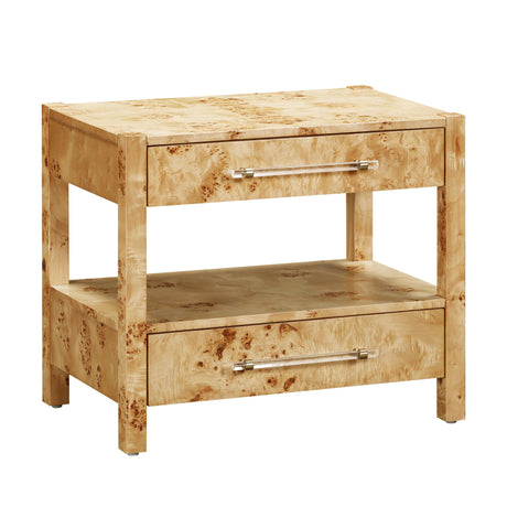 Brandyss Burl Nightstand by TOV Furniture at Eve Furniture
