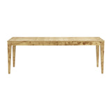 Brandyss Natural Burl 90" Rectangular Dining Table by TOV Furniture at Eve Furniture