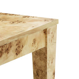 Brandyss Natural Burl 90" Rectangular Dining Table by TOV Furniture at Eve Furniture