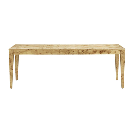 Brandyss Natural Burl 90" Rectangular Dining Table by TOV Furniture at Eve Furniture