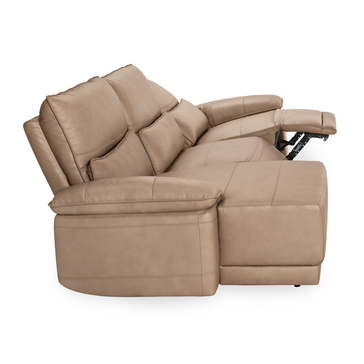 Branford 3 Piece Reclining Sectional with LAF Chaise - Camel by Classic Home at Eve Furniture