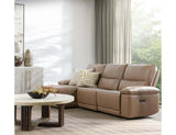 Branford Brown Power Recliner Sectional w/LAF Chaise by Classic Home at Eve Furniture