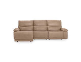 Branford Brown Power Recliner Sectional w/LAF Chaise by Classic Home at Eve Furniture