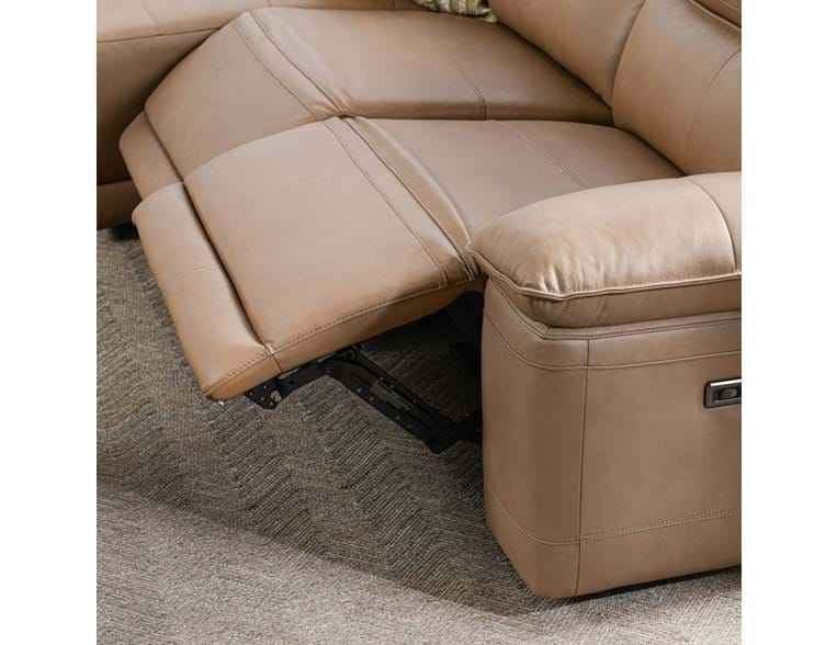 Branford Brown Power Recliner Sectional w/LAF Chaise by Classic Home at Eve Furniture