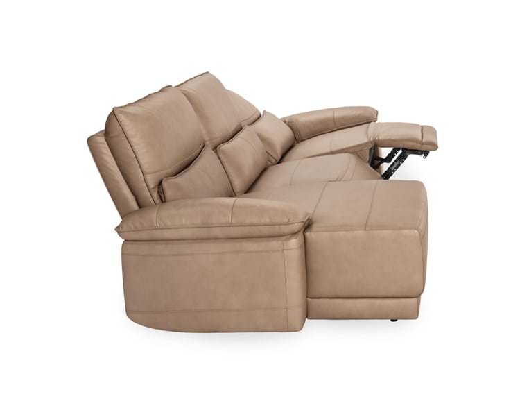 Branford Brown Power Recliner Sectional w/LAF Chaise by Classic Home at Eve Furniture
