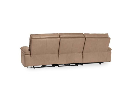 Branford Brown Power Recliner Sectional w/LAF Chaise by Classic Home at Eve Furniture