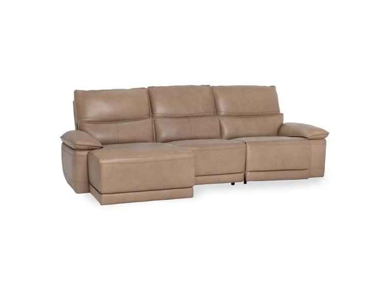 Branford Brown Power Recliner Sectional w/LAF Chaise by Classic Home at Eve Furniture