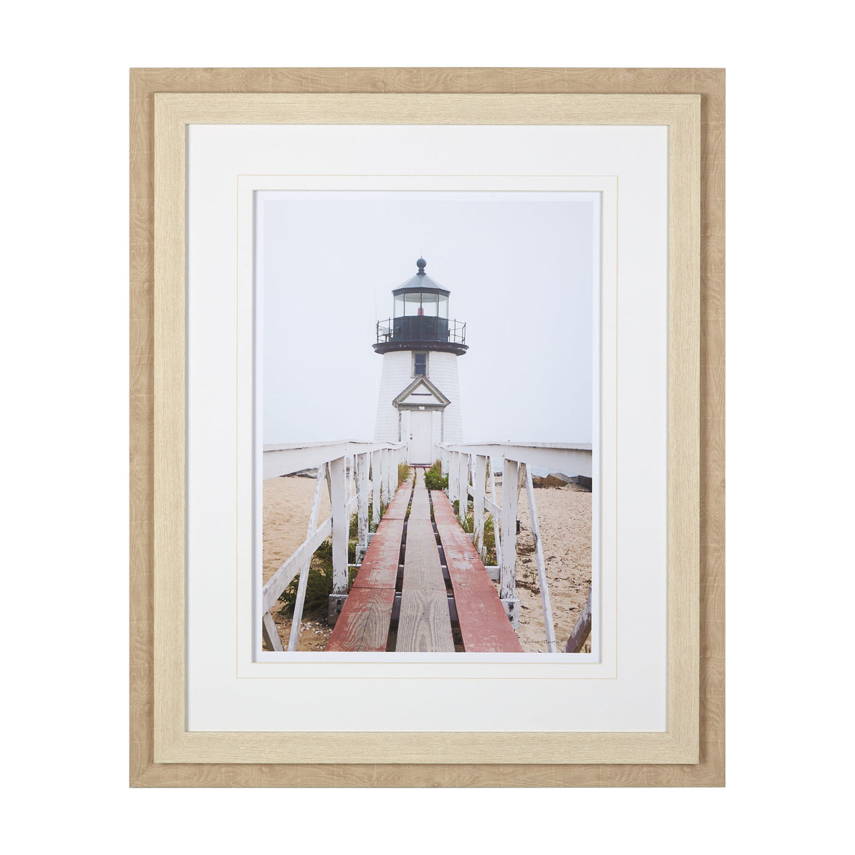 Brant Point Lighthouse by Mercana Studio a Framed Photo Art Print Matted under Glass by Mercana at Eve Furniture