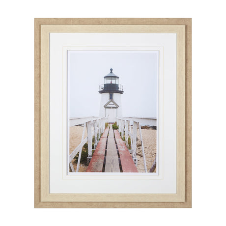 Brant Point Lighthouse by Mercana Studio a Framed Photo Art Print Matted under Glass by Mercana at Eve Furniture