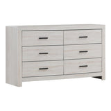 Brantford Coastal White 6-Drawer Dresser