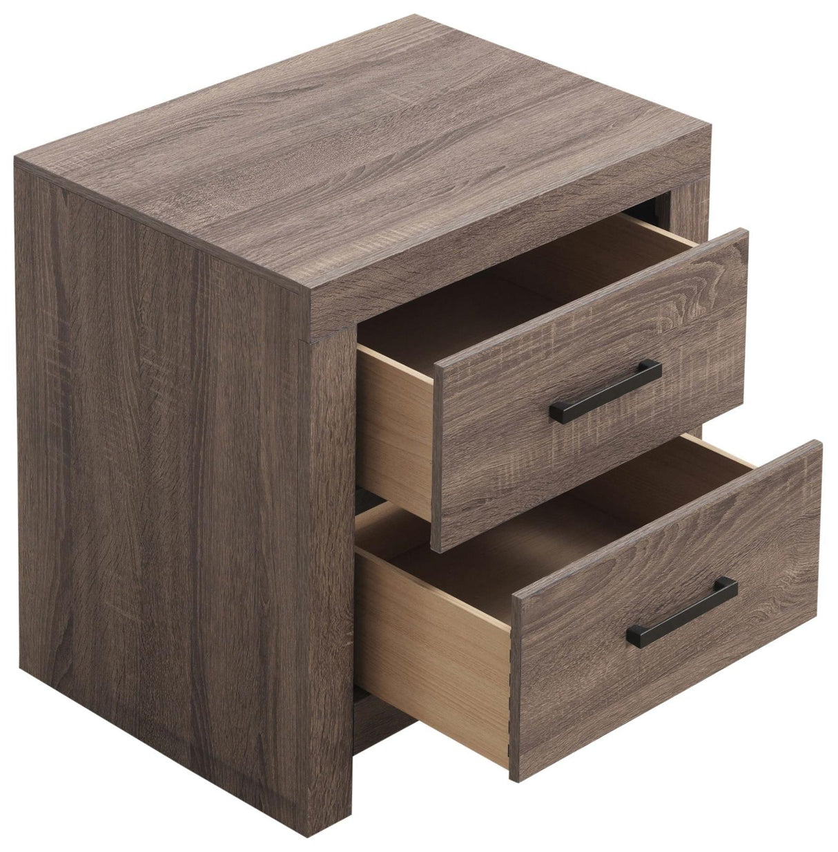 Brantford Barrel Oak 2-Drawer Nightstand by Coaster at Eve Furniture