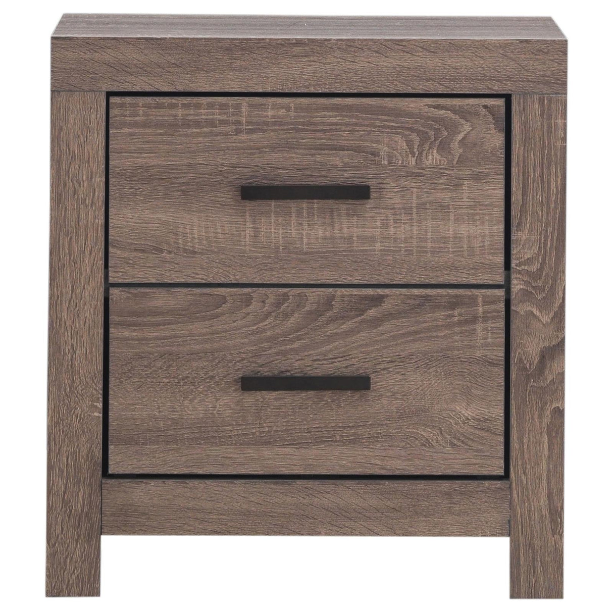Brantford Barrel Oak 2-Drawer Nightstand by Coaster at Eve Furniture