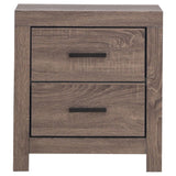 Brantford Barrel Oak 2-Drawer Nightstand by Coaster at Eve Furniture