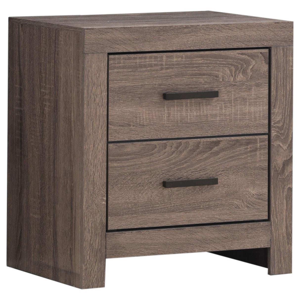 Brantford Barrel Oak 2-Drawer Nightstand by Coaster at Eve Furniture