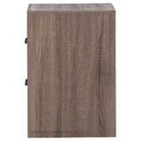 Brantford Barrel Oak 2-Drawer Nightstand by Coaster at Eve Furniture