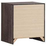 Brantford Barrel Oak 2-Drawer Nightstand by Coaster at Eve Furniture