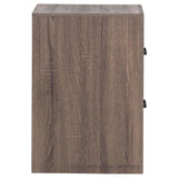 Brantford Barrel Oak 2-Drawer Nightstand by Coaster at Eve Furniture
