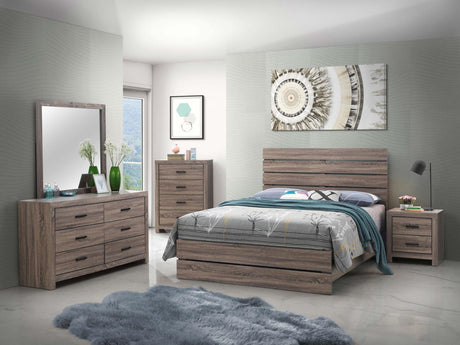 Brantford Barrel Oak 4-Drawer Chest by Coaster at Eve Furniture