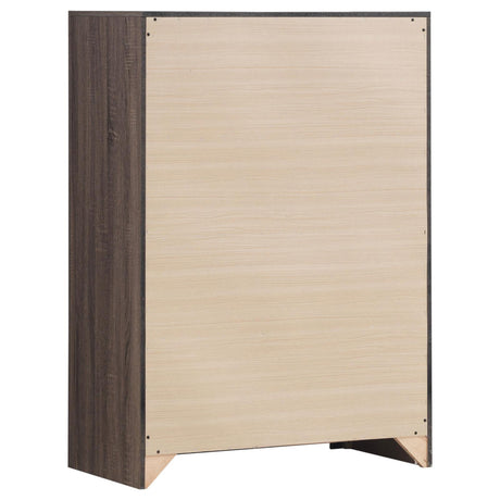 Brantford Barrel Oak 4-Drawer Chest by Coaster at Eve Furniture