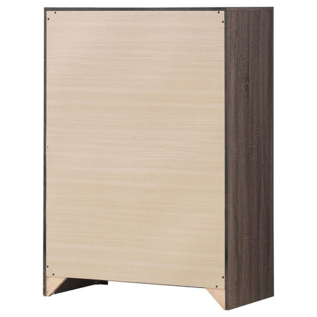Brantford Barrel Oak 4-Drawer Chest by Coaster at Eve Furniture