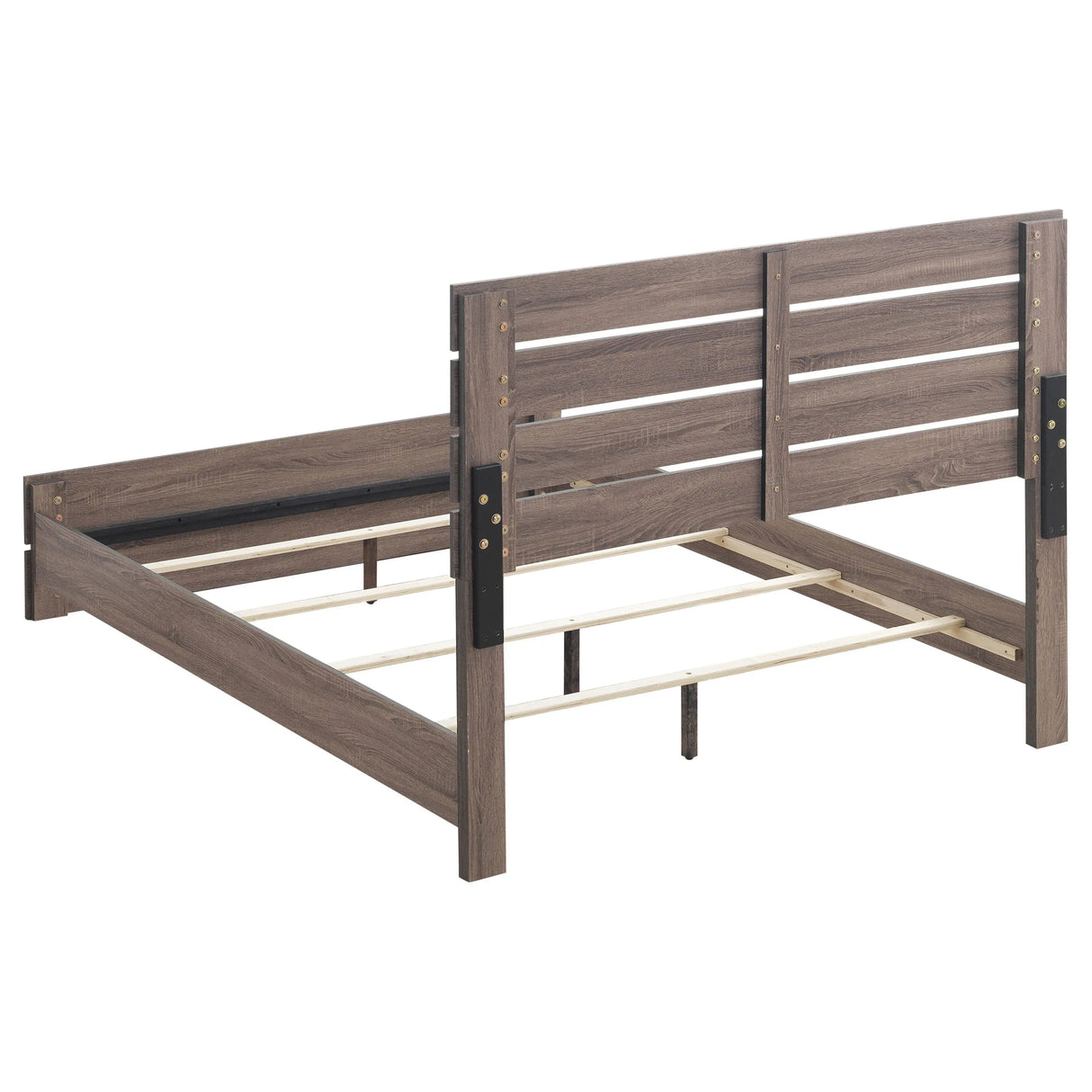 Brantford Barrel Oak 4-Piece Queen Panel Bedroom Set by Coaster at Eve Furniture