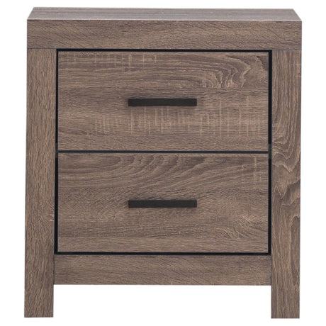Brantford Barrel Oak 4-Piece Queen Panel Bedroom Set by Coaster at Eve Furniture