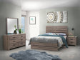 Brantford Barrel Oak 4-Piece Queen Panel Bedroom Set by Coaster at Eve Furniture