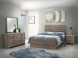 Brantford Barrel Oak 4-Piece Queen Panel Bedroom Set by Coaster at Eve Furniture