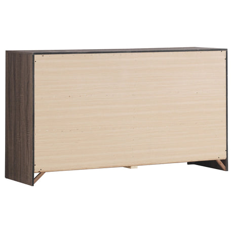 Brantford Barrel Oak 4-Piece Queen Storage Bedroom Set by Coaster at Eve Furniture