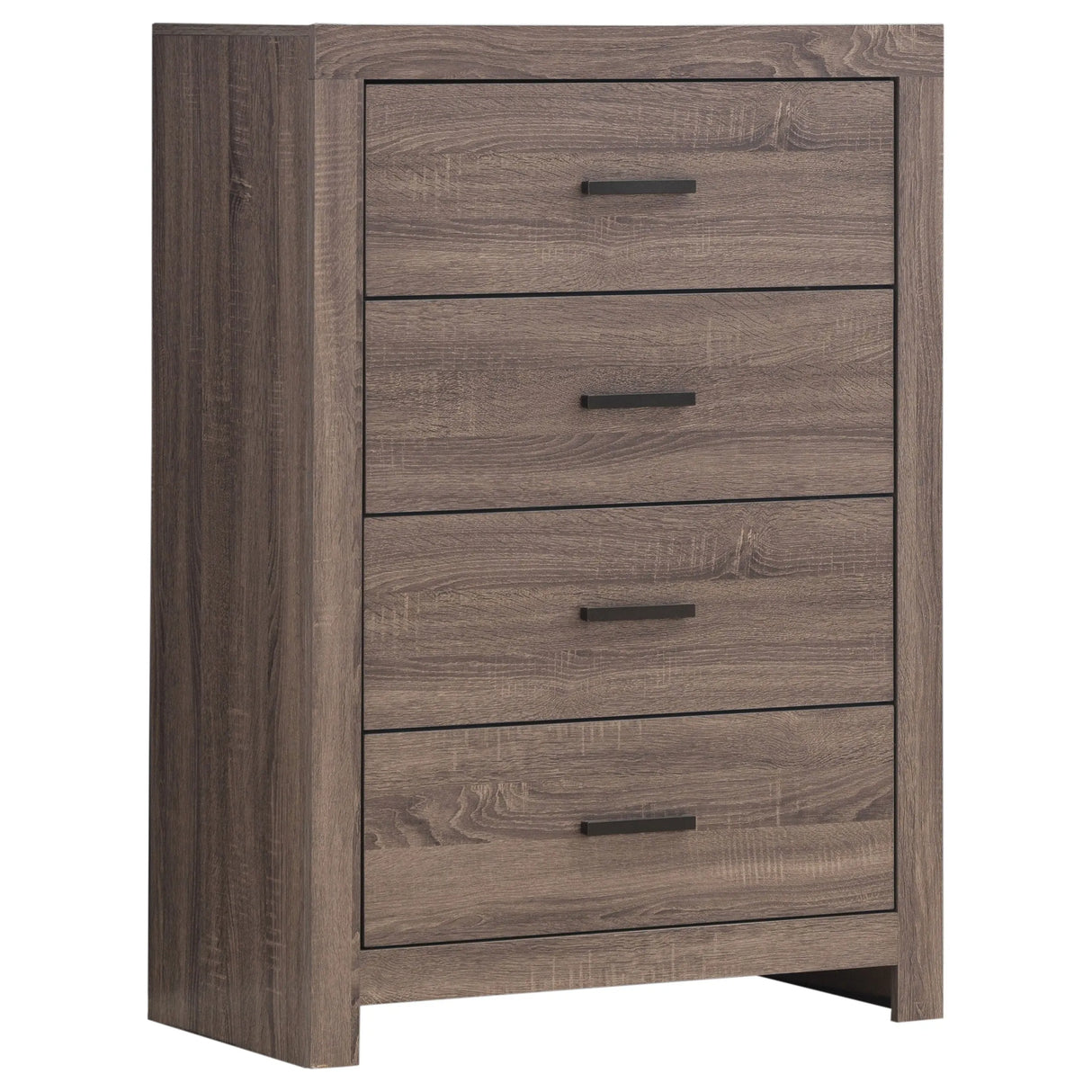 Brantford Barrel Oak 5-Piece Eastern King Panel Bedroom Set by Coaster at Eve Furniture