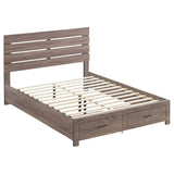Brantford Barrel Oak 5-Piece Queen Storage Bedroom Set by Coaster at Eve Furniture