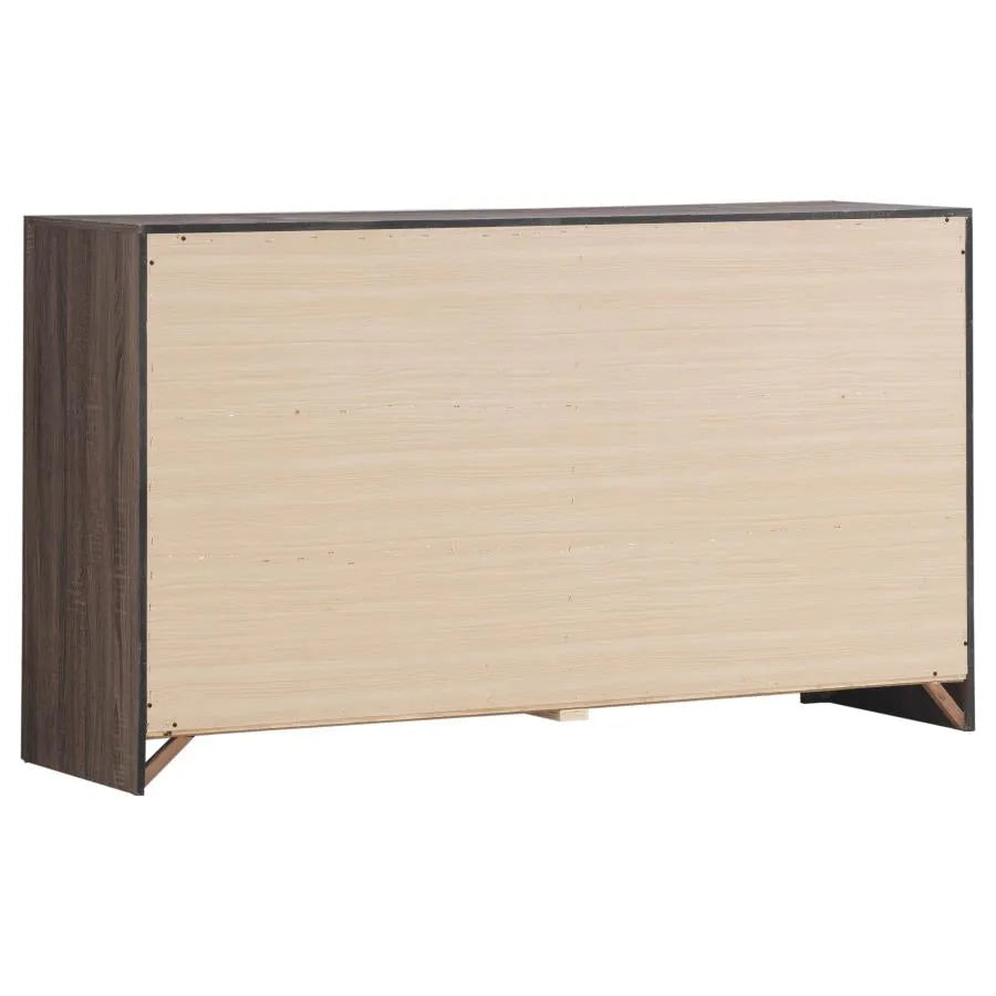 Brantford Barrel Oak 5-Piece Queen Storage Bedroom Set by Coaster at Eve Furniture