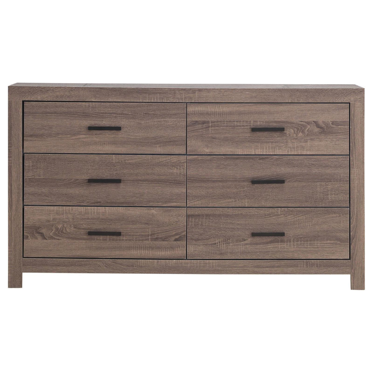 Brantford Barrel Oak 6-Drawer Dresser by Coaster at Eve Furniture