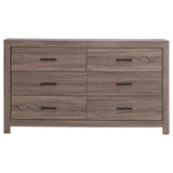 Brantford Barrel Oak 6-Drawer Dresser by Coaster at Eve Furniture