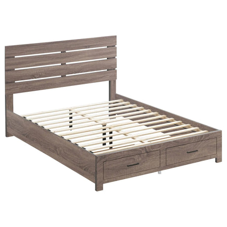 Brantford Barrel Oak Queen Storage Bed by Coaster at Eve Furniture