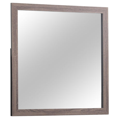 Brantford Barrel Oak Rectangle Dresser Mirror by Coaster at Eve Furniture