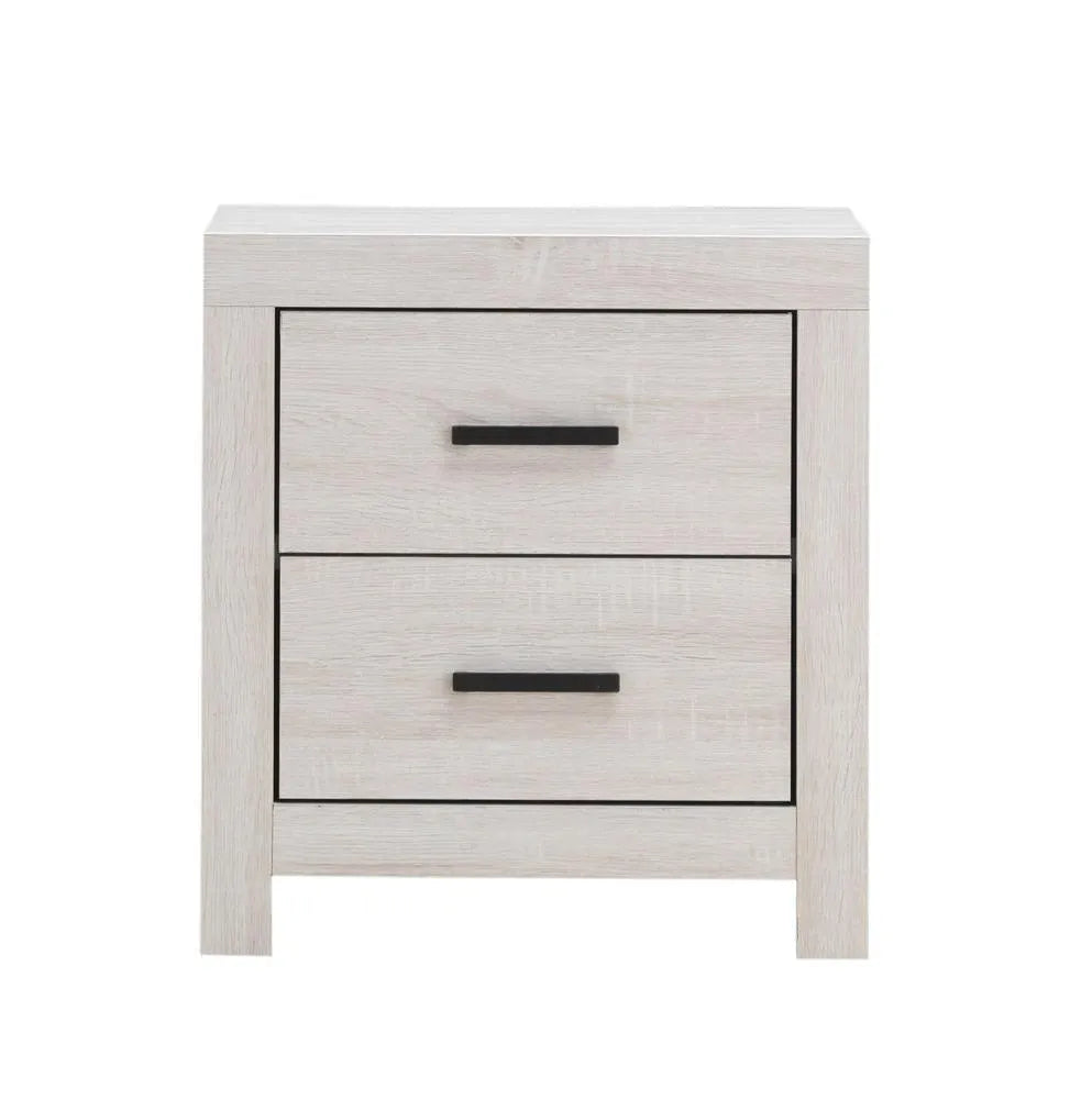 Brantford Coastal White 2-Drawer Nightstand by Coaster at Eve Furniture