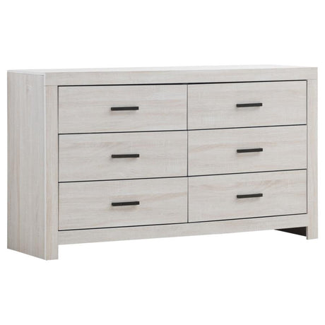 Brantford Coastal White 5-Piece Queen Storage Bedroom Set by Coaster at Eve Furniture