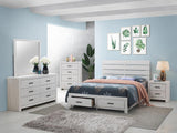 Brantford Coastal White 5-Piece Queen Storage Bedroom Set by Coaster at Eve Furniture