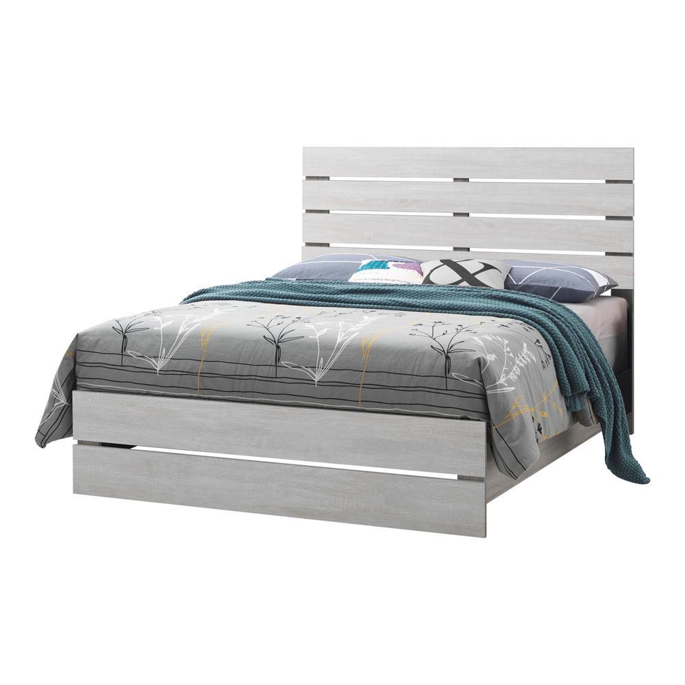 Brantford Coastal White Eastern King Panel Bed by Coaster at Eve Furniture
