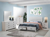 Brantford Coastal White Queen Storage Bed by Coaster at Eve Furniture
