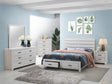 Brantford White 5-Piece Eastern King Bedroom Set by Coaster at Eve Furniture