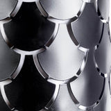 Brasseur III Black Toned Metal Fish Scale Wall Sconce by Mercana at Eve Furniture