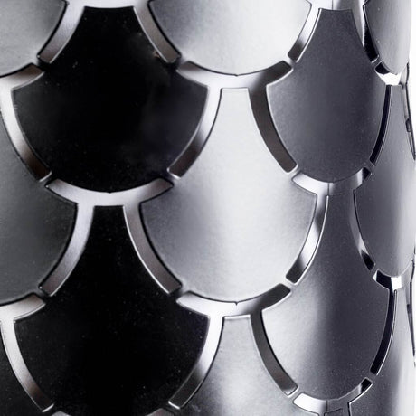Brasseur III Black Toned Metal Fish Scale Wall Sconce by Mercana at Eve Furniture