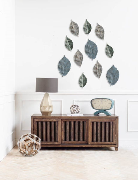 Brattea Large Metal Leaf Wall Art by Mercana at Eve Furniture